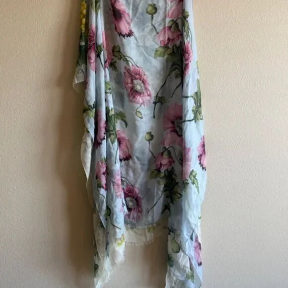 oscar de la renta | poppies & grapes modal cashmere scarf - Picture 3 of 9